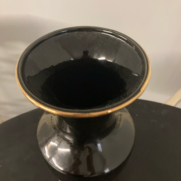 Vintage table/flower vase Black main color - Picture 3 of 3